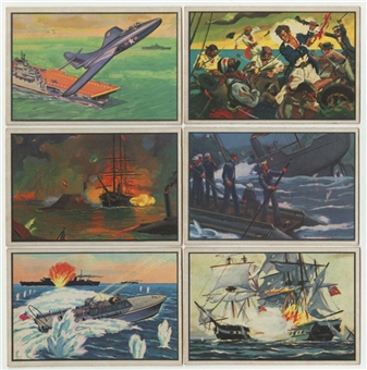 1954 Bowman "U.S. Navy Victories" Complete Set (48)